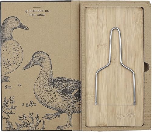 COOK CONCEPT - Coffret Foie Gras Lyre et Planche de decoupé - Dimensions : 31 X 17 X 2 cm - Nail Gallerys