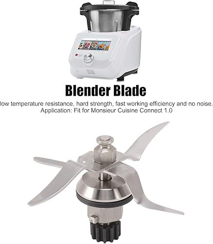 Lame de Mixeur pour 1.0, 4 Ailettes 12 Dents en Acier Inoxydable, Pièce de Rechange, Ensemble de Lame D'extraction Antirouille Robuste pour Mélanger Couper - Nail Gallerys
