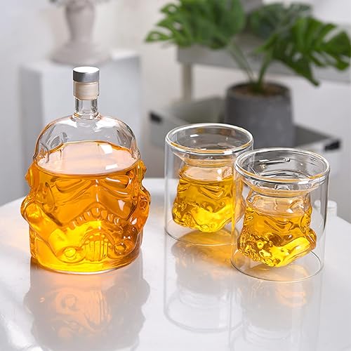 Fofetbfo Carafe à whisky personnalisée avec 2 verres transparents de 750 ml et carafe à whisky pour vin, liqueur, brandy, scotch, bourbon - Nail Gallerys