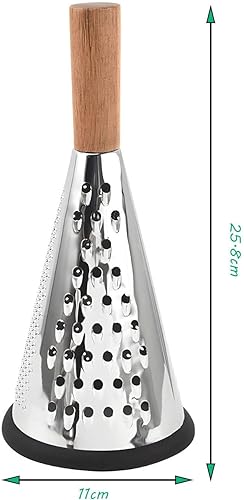 UHCPVHQQQ Râpe À Fromage À 3 Nouilles Râpe À Fromage En Acier Inoxydable Apporter Une Râpe À Fromage À Manche En Bois De Poche Outils De Cuisine Professionnels Et Gadgets-grater-25.8x11cm - Nail Gallerys