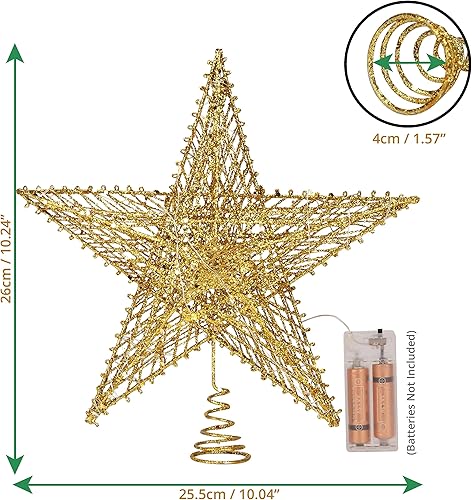 BELLE VOUS Etoile Sapin Noel - Cime de Sapin Fabrication Artisanale en Paille Naturelle - Cimier Sapin de Noel - Decoration Sapin de Noel pour Decoration de Noel (Étoile de Paille) - Nail Gallerys