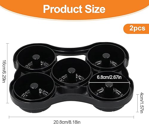 TOKSEO Lot de 2 moules à donuts pour friteuse à air chaud, en silicone, accessoires compatibles avec Ninja AF400EU, AF451EU, SL400EU et AF500DE - Nail Gallerys