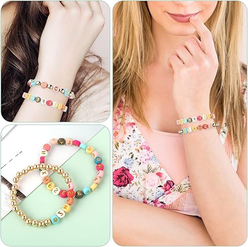 Lettre Perles,500 PCS Alphabet Perles Acryliques Lettre Perle Plastique Rond A-Z Aphabet Perles pour la Fabrication de Bijoux Artisanat Art Bricolage Bracelets Collier Blanc et Noir 7 * 4MM - Nail Gallerys