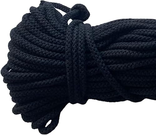 Mississhop Cordon en coton avec noyau en polyacrylique Blanc Ø 5 mm 100 m - Nail Gallerys