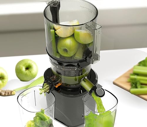 Kuvings | Extracteur de jus AUTO10 | 'Mains libres' | Découpe automatique des fruits et légumes entiers | Panier XXL 3L | Rotation lente | Nettoyage facile - Nail Gallerys
