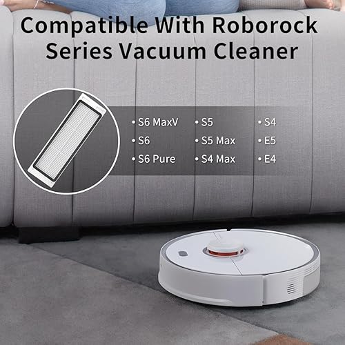 Rrochio 4 Filtres HEPA pour roborock Qrevo Pro, Accessoires pour Aspirateur roborock Qrevo S, Qrevo Curv, Qrevo S5V, QV 35A, QV 35S, Qrevo Edge, Qrevo MaxV, Qrevo Plus Pièces de Rechange de Nettoyage - Nail Gallerys