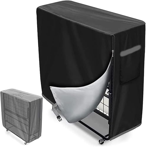 Housse de rangement pour lit pliant, avec fermeture éclair, multifonctionnelle, imperméable et anti-poussière, pour lit d'invités, 99 x 38 x 114 cm, noir - Nail Gallerys
