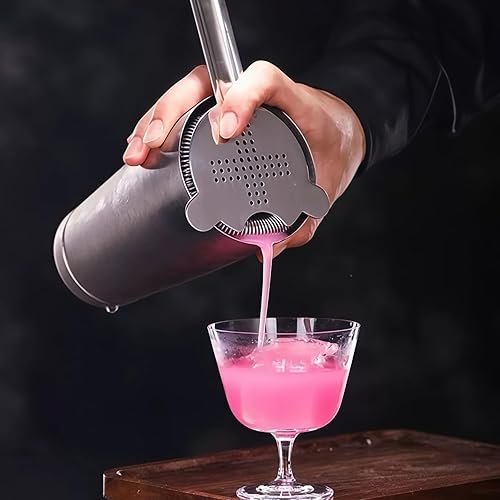 Zhenghebuy Passoire à cocktail, filtres à glace pour boissons, filtre à cocktail, passoire de bar, passoire pratique et multifonctionnelle en maille fine pour bar, cuisine, maison - Nail Gallerys