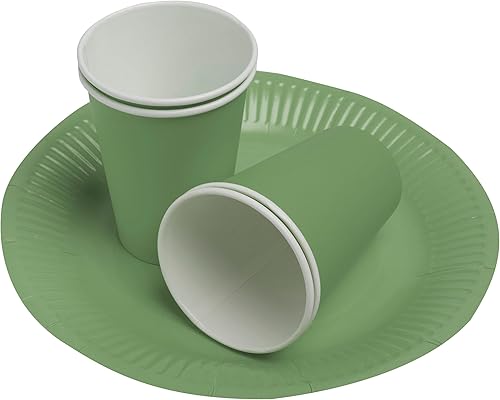 Pro Nappe - Réf. 89120i - 15 Gobelets - 20cl - carton - vert olive - Nail Gallerys