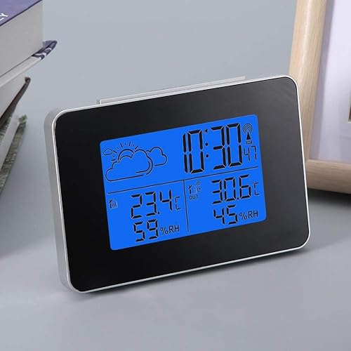 Raguso Station météo de prévision LCD sans Fil Snooze réveil numérique capteur extérieur intérieur pour Chambres Cuisine Bureau à Domicile Enfants et Adultes - Nail Gallerys