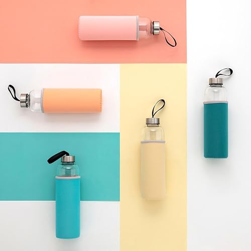 Quid Quidate Bouteille de transport en verre avec étui Neop 0,60 l - Nail Gallerys