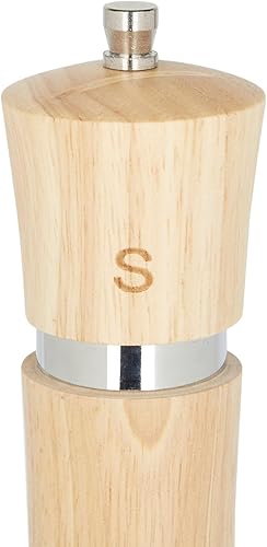 Sitram 715421 Moulin à sel en bois d'Hévéa certifié FSC - Ø 5.5 cm H 26.5 cm - Nail Gallerys