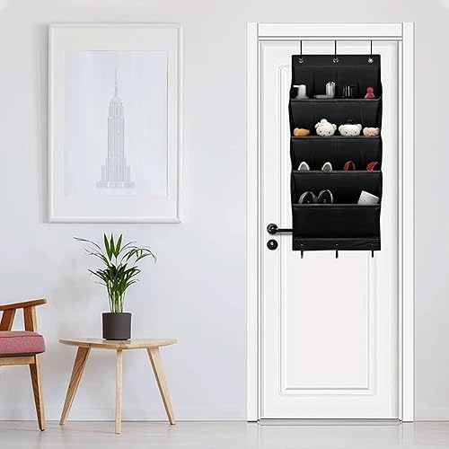 Range Chaussures à Suspendre sur la Porte, Sac de Rangement Suspendu, étagère à Chaussures Suspendue avec Grandes Poches Profondes, 3 Crochet et 11 Sacs, Porte-Chaussures Multifonction pour Portes - Nail Gallerys