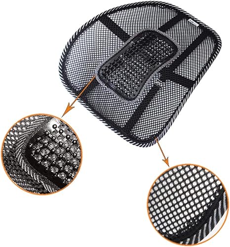 Support lombaire pour dossier de bureau, chaise de voiture, version améliorée jusqu'à 120 kg - Nail Gallerys