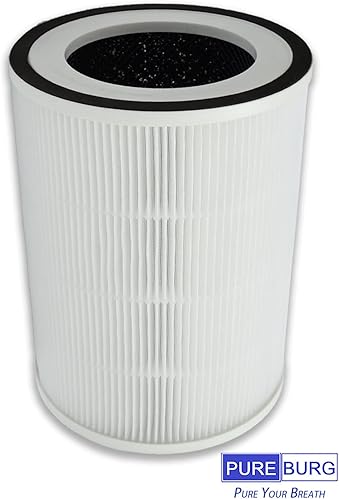 PUREBURG Lot de 2 filtres HEPA de rechange 3 en 1 compatibles avec les purificateurs d'air TCL Breeva A3 et A5 - Nail Gallerys