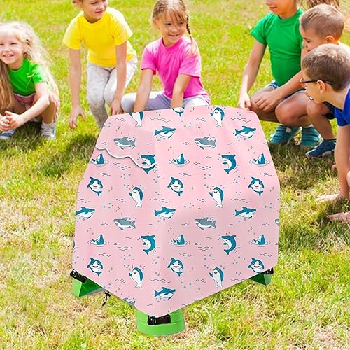 Water Table Cover, Waterproof & Dust-Resistant, Easy-Clean Striped Design, for Kids Backyard & Outdoor Use, 103.4x65.8x83.8cm - Nail Gallerys