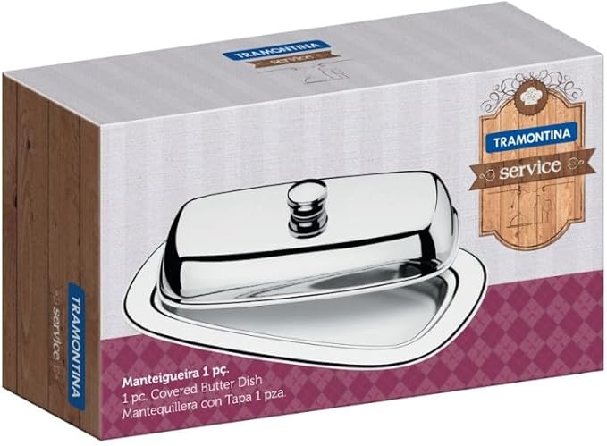 Tramontina - Beurrier Buena 20x12cm. Inox. - Nail Gallerys