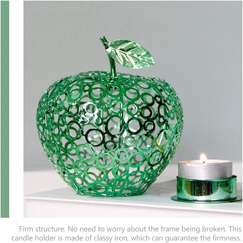 TOPBATHY Support De Bougie Métal Avec Plateau Décoratif Bougeoir Élégant Pour Fêtes Et Décorations De Table Design Original Forme De Pomme - Nail Gallerys
