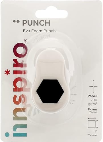 INNSPIRO Perforatrice de figures Eva Foam Punch hexagone 25mm, perforatrice pour scrapbooking, DIY, manualités, création de cartes. - Nail Gallerys