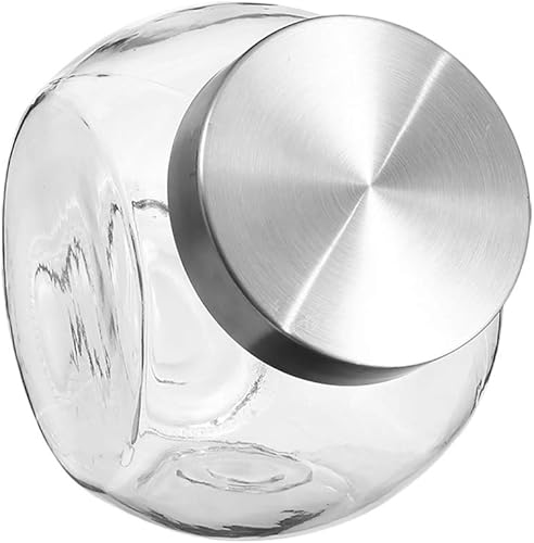 SECRET DE GOURMET Bocal à Bonbons Verre/INOX 2,1L - Nail Gallerys