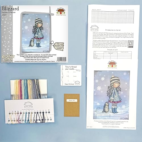 Bothy Threads Kit point de croix compté – Blizzard par Gorjuss - Nail Gallerys