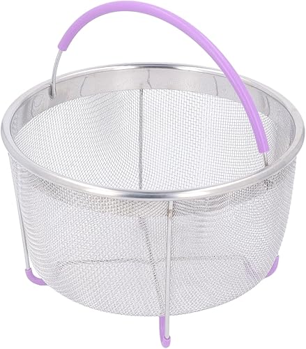 Panier de Vapeur en Acier Inoxydable avec Poignée s'adapte aux Autocuiseurs 6qt pour des Options de Cuisson Saines de Légumes de Poisson et de Riz - Nail Gallerys