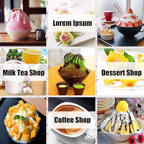 Machine à glaçons commerciale 120 kg/24 h, machine à cônes de neige électrique de table 750 W, machine à glace en flocon de neige, vitesse réglable, pour glace en flocon de neige - Nail Gallerys