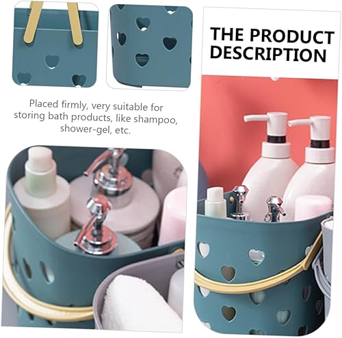 Alipis 1 Pièce Panier De Bain D'amour Panier à Linge Poubelle En Plastique Avec Anse Récipient De Stockage Paniers En Plastique Avec Panier De Rangement Gris Pp - Nail Gallerys