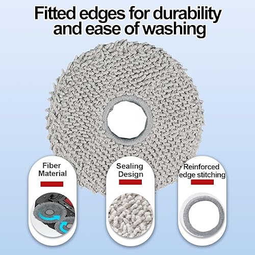 Lot de 6 lingettes pour robot aspirateur Ecovacs Deebot T30 Omni/T30 Pro Omni/T30S Combo / T30S Combo/T30S / T30S PRO/N30 PRO Omni, accessoires de balai en microfibre lavables - Nail Gallerys