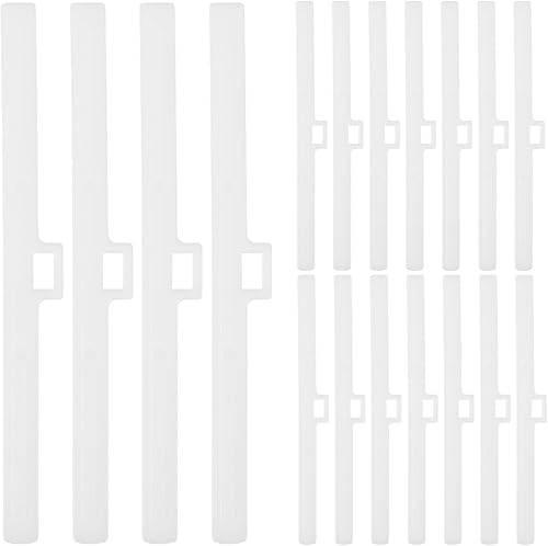 Cabilock 30 Pièces Clips Supports de Réparation pour Stores Verticaux 127mm - Accessoires Lamelles Aveugles en Plastique Blanc - Maintenance Stores - Nail Gallerys