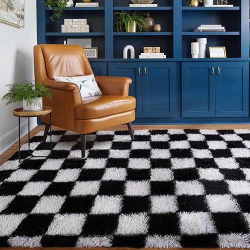 BYBSRLL Grand tapis à carreaux pour chambre à coucher, salon, chambre d'enfant, dortoir, salon - Vert olive et blanc - 150 x 210 cm - Nail Gallerys