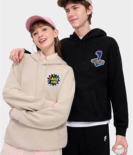 Meetlight Lot de 10 écussons thermocollants pour enfants Game Over - Autocollants brodés à carreaux pour sacs à dos, jeans, vestes, loisirs créatifs - Nail Gallerys