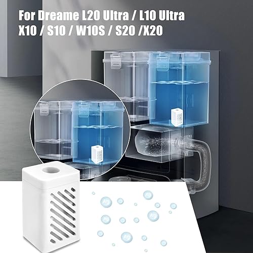 DianSung Accessoires de Module d'ions argentés pour Xiaomi X20,pour Dreame L20 Ultra, L10 Ultra,L10s Pro Gen 2,X40 Ultra Complete,L10s Pro Ultra Heat, réservoir d'eau, élimination des odeurs d'ions - Nail Gallerys