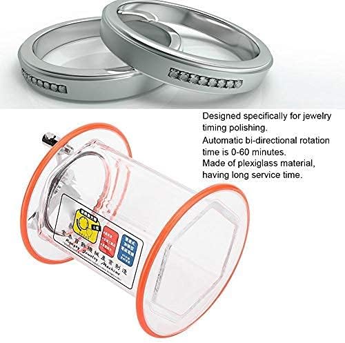 Qinlorgo Machine de Polissage, ST-2000 Rolling Drum Rotary Polisher Bucket Jewelry Drum Polishing Machine with Four Different Speed Settings - Nail Gallerys