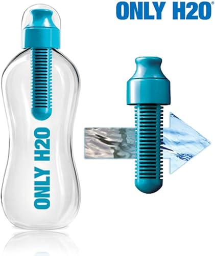 Appetitissime Only H2O Bouteille avec Filtre à Carbone, Bleu, 21.5 x 7.5 x 7.5 cm - Nail Gallerys
