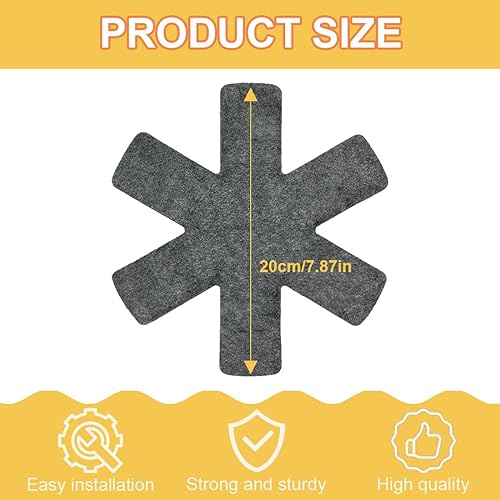 Séparateurs casseroles, 10 pièces protecteurs casseroles, protecteurs casseroles et économiseurs casseroles, pour casseroles et poêles antiadhésives en acier inoxydable, fonte, protecteurs casseroles - Nail Gallerys