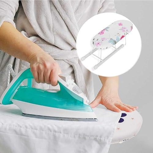 Mini Planche à Repasser, Table à Repasser Pliante avec Housse en Coton pour Salle d'artisanat, ménage, dortoir, 26 x 11 cm(#5) - Nail Gallerys
