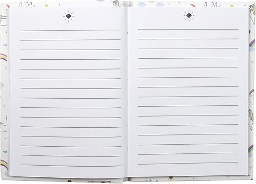 Jeux 2 mômes Accessoires Licorne Lot Loisir Voyage Papeterie Creatif Stylo Carnet Note Cahier, Papier, Blanc-Rose-Fushia-Turquoise, 15,3x11,2x1,3 - Nail Gallerys