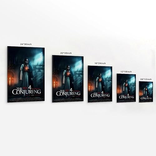OUTFYT The Conjuring Poster sur toile - Impression sur toile - Décoration murale moderne pour chambre à coucher - 40 x 60 cm - Nail Gallerys