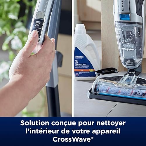 Bissell Solution de Nettoyage FreshStart - Formule Conçue pour Nettoyer et Améliorer la Performance des Machines CrossWave - 2L - Parfum Frais Citronné - Aide à Prévenir Les Mauvaises Odeurs - 3556 - Nail Gallerys