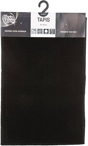 5 five simply smart Tapis Anti-dérapant (60 cm) Uni Noir - Nail Gallerys