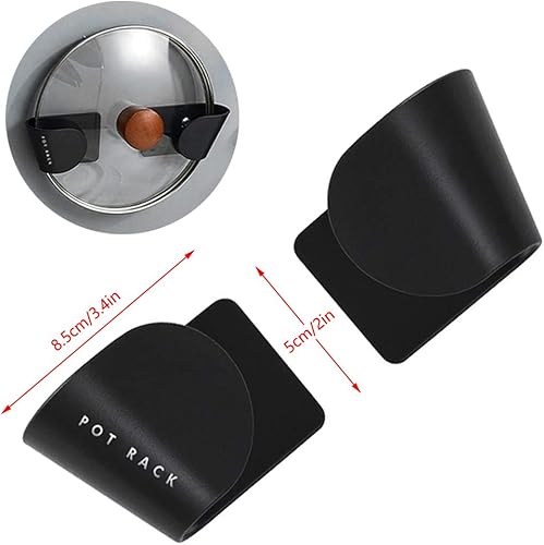 Rayong 10 Pièces Support de Couvercle de Pot, Montage Mural Porte-Couvercles,Support de Couvercle de Casserole Auto-Adhésif,pour la Maison, la Cuisine, Organisateur d'Ustensiles - Nail Gallerys