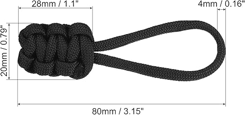 PATIKIL Fermeture éClair Tirer Remplacement, 6 Paquet Extension Cordon Poignée Fixe Tirer Tab Extenseur Fixateur Glissière Tête Trousse Réparation pour Bagages Sac à dos Veste, Rose - Nail Gallerys