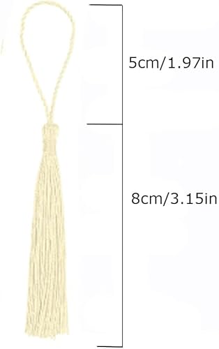 Armastuse Farben Mini Quasten Set 100 Stück Quasten Anhänger, 13 cm Quasten Bunte for DIY Ohrringe Halsketten Schmuck Lesezeichen, Heimdekoration, Kleidung - Nail Gallerys