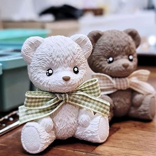 YiNLuax Moule à gâteau en silicone en forme d'ours assis pour faire des bonbons, du savon, de la gélatine, des cupcakes, du chocolat et des glaçons - Nail Gallerys