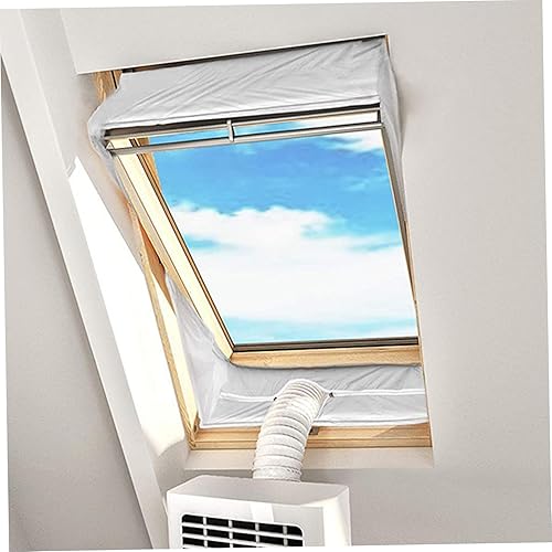 Veesper Kit de fenêtre de climatiseur Portable 90, 6 Pouces avec Joint Ventilation à Fermeture à glissière imperméable, Ruban Fixation du Vent et Panneau réglable pour l'installation la fenêt - Nail Gallerys