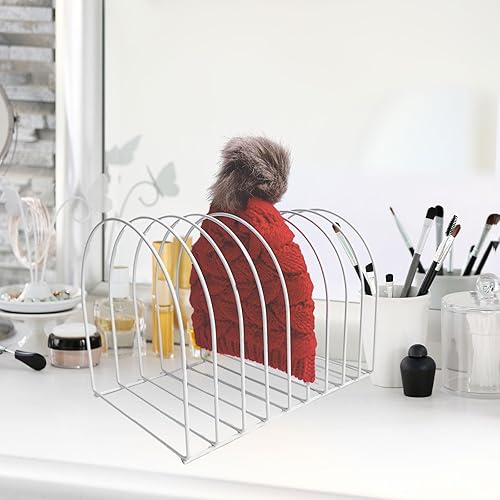 Sharplace Présentoir de chapeaux en laine, support de bonnet de bain, support décoratif de table pour chapeaux, support de rangement pour chapeaux en tricot, 10 grilles blanches - Nail Gallerys