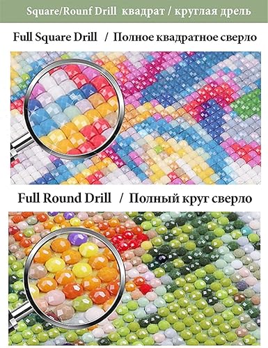 DIY 5D Diamond Painting Complet Tracteur Broderie Diamant Kit Complet Diamant Peinture Cristal Strass Point De Croix Diamant Painting Arts Artisanat pour Home Décoration Murale (40x50cm/16x20inch) - Nail Gallerys