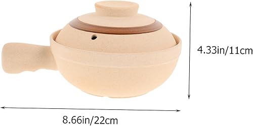 UKCOCO Ceramic Clay Pot With Lid Small Cooking Utensils For Home Use For Soups And Rice - Nail Gallerys