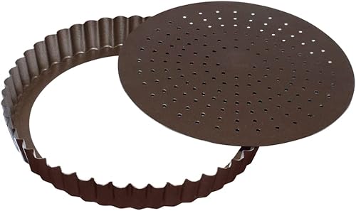Gobel Moule à tarte 24 cm fond mobile perforé anti adhérent 226431 - Nail Gallerys